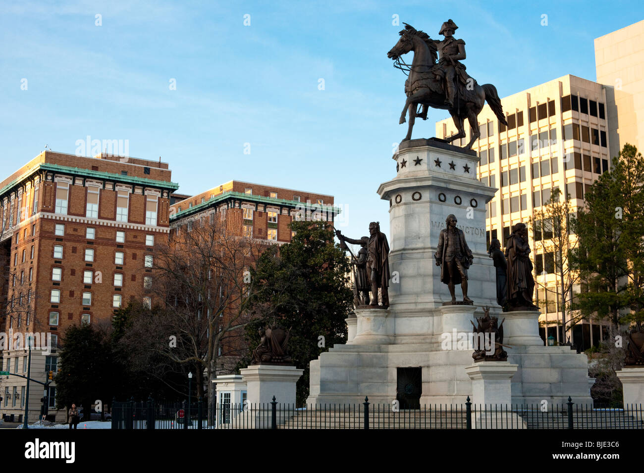 Washington Richmond Statue at the capitol grounds in Richmond