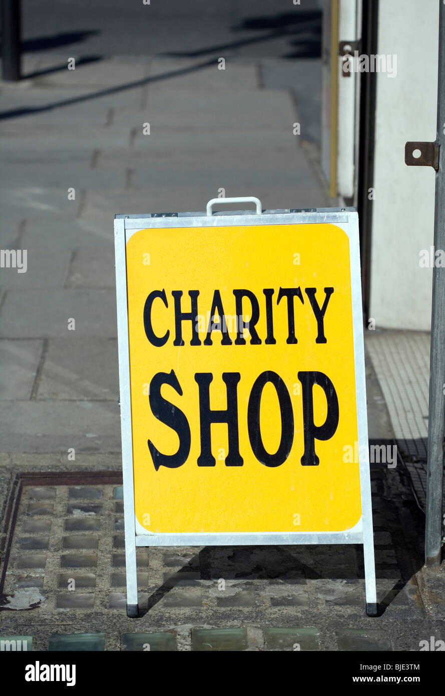 Charity Shop sign, London, England, UK, Europe Stock Photo