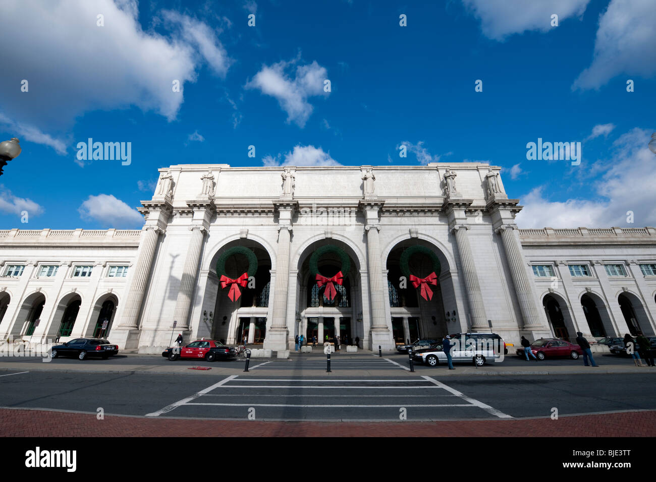 Front entrance of the Union Station in Washington D.C. USA Stock Photo