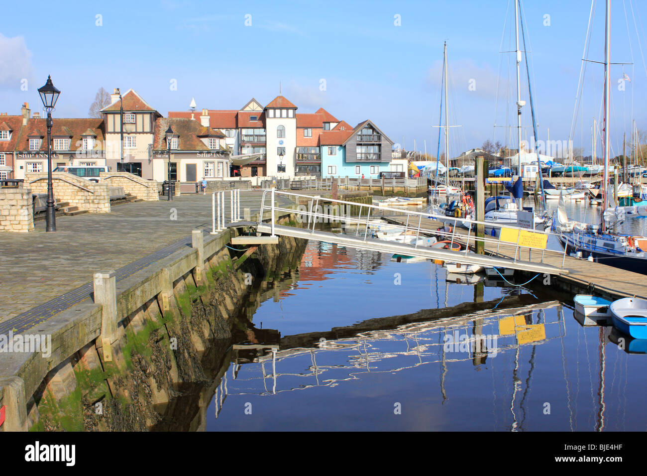 Lymington new forest town centre hampshire england uk gb Stock Photo