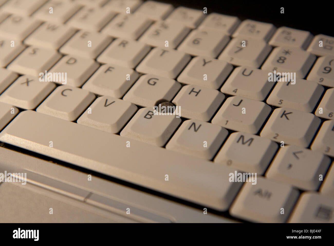 closeup computer laptop white keyboard Stock Photo Alamy