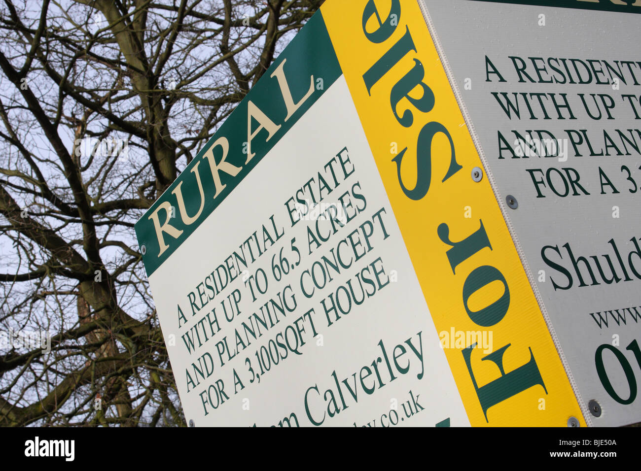 Land for sale with planning permission hires stock photography and