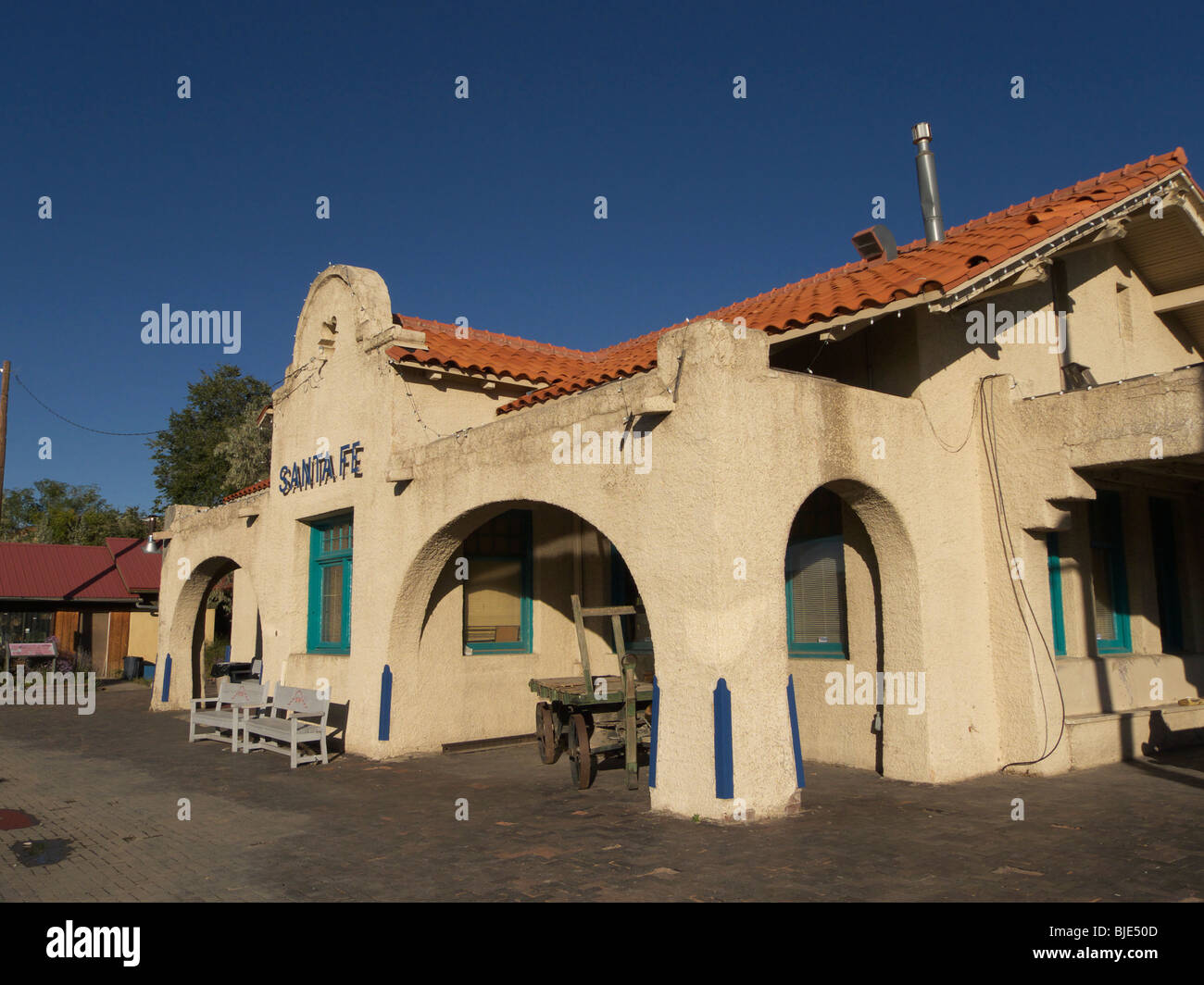 The railway station at Santa Fe, New Mexico, USA Stock Photo Alamy