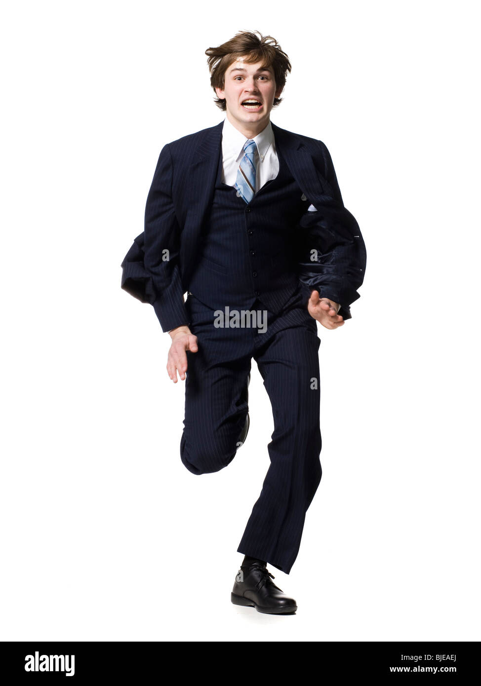 man in a blue suit Stock Photo - Alamy