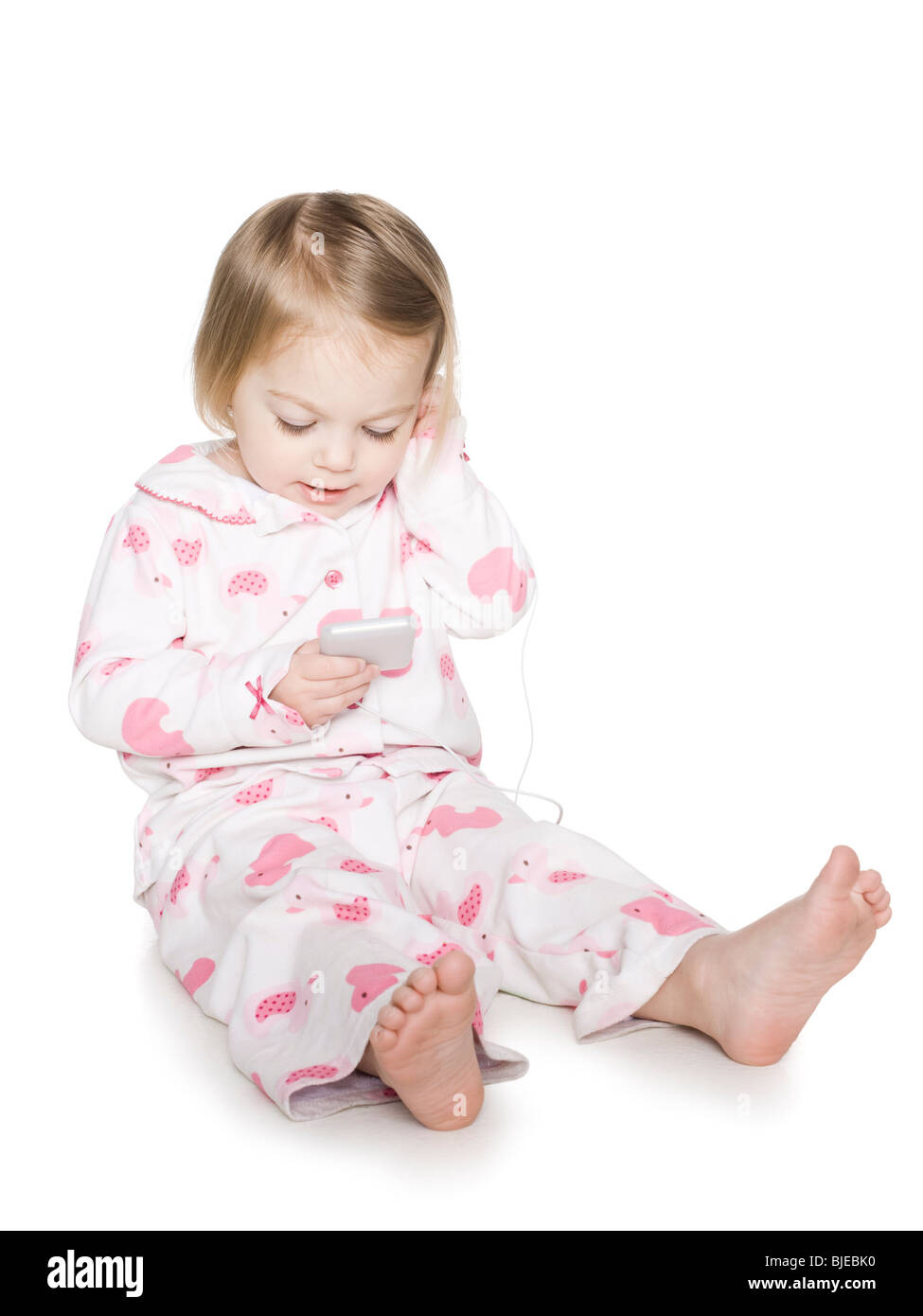 little girl in pajamas Stock Photo - Alamy