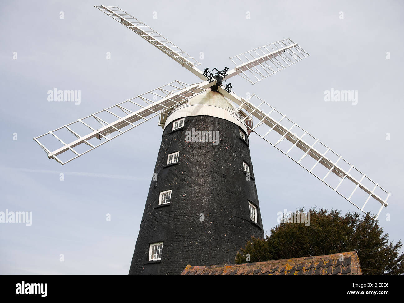Burnham Overy tower mill. Norfolk.UK Stock Photo