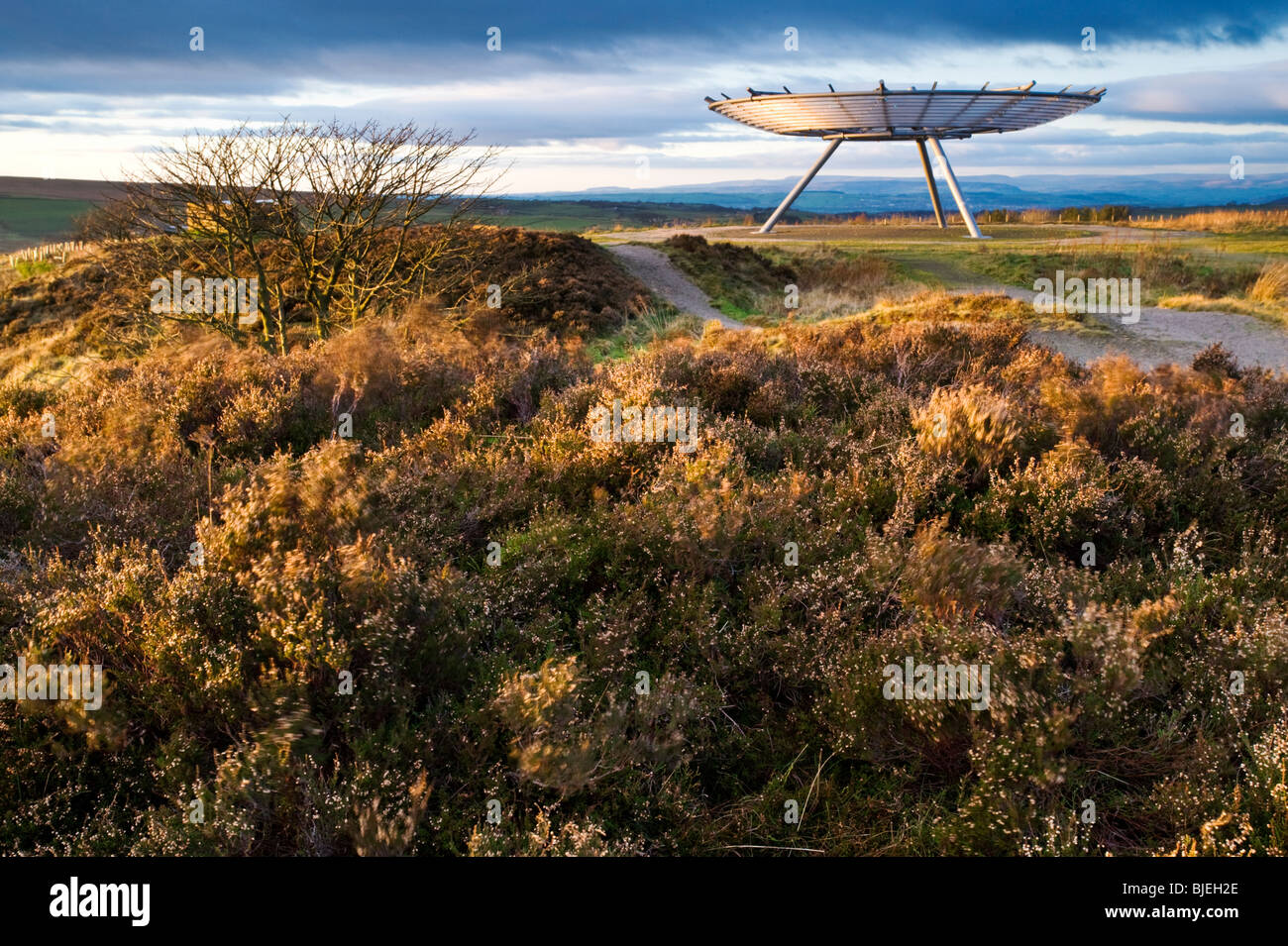 The Halo Panopticon, Top o' Slate, Near Rossendale, Lancashire, England, UK Stock Photo