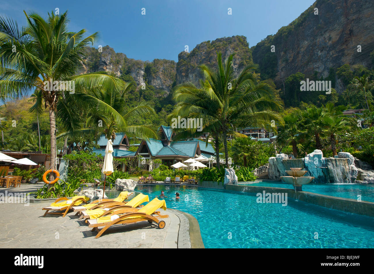 Pool, Centara Resort, Krabi, Thailand Stock Photo