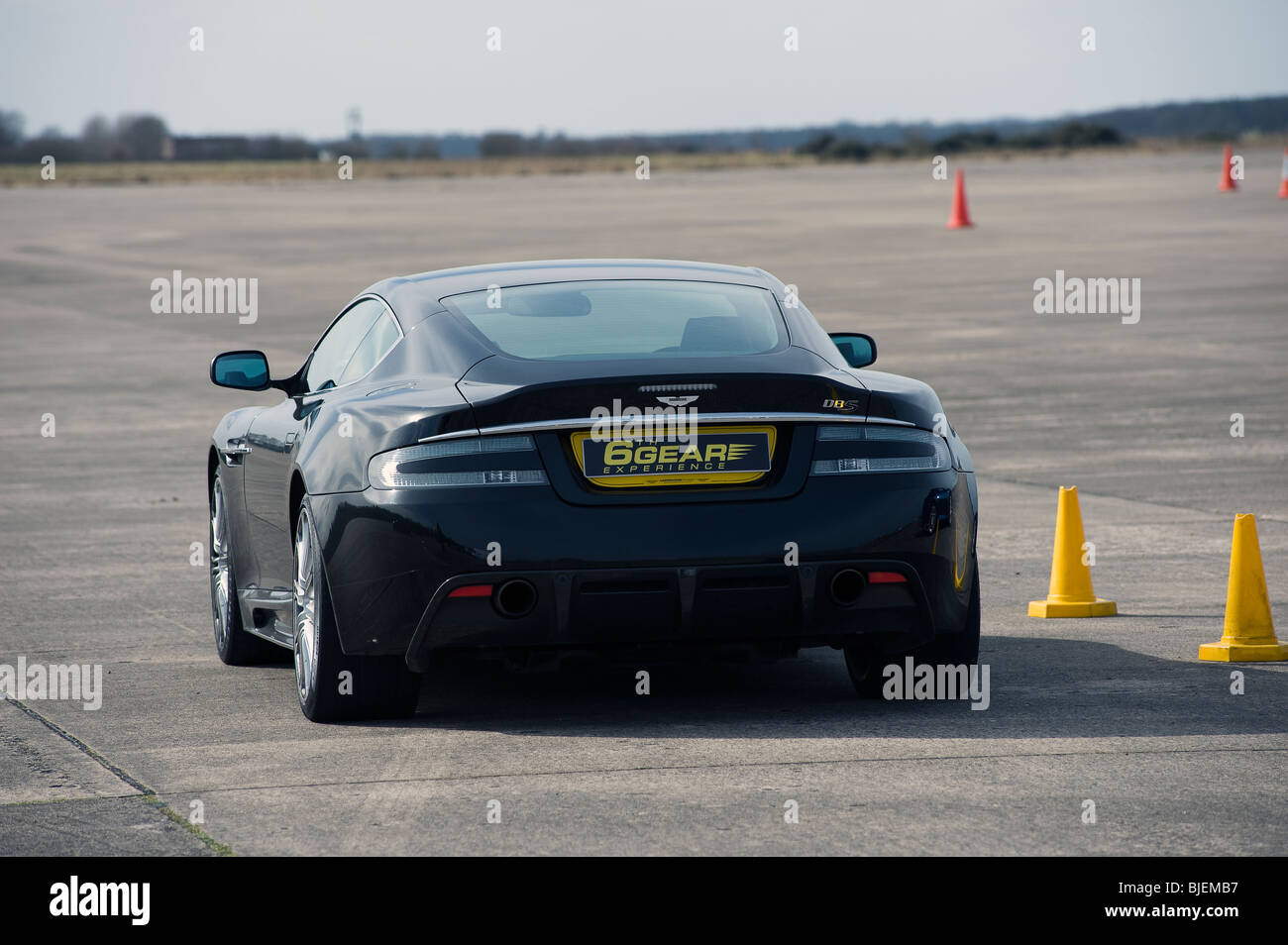 Aston Martin DB9, on a track driving experience UK Stock Photo