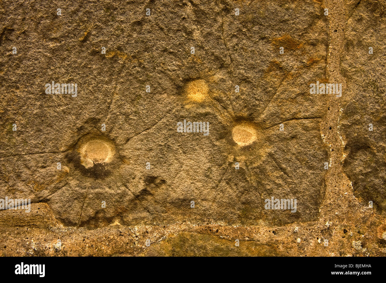 Musket pock marks Stock Photo