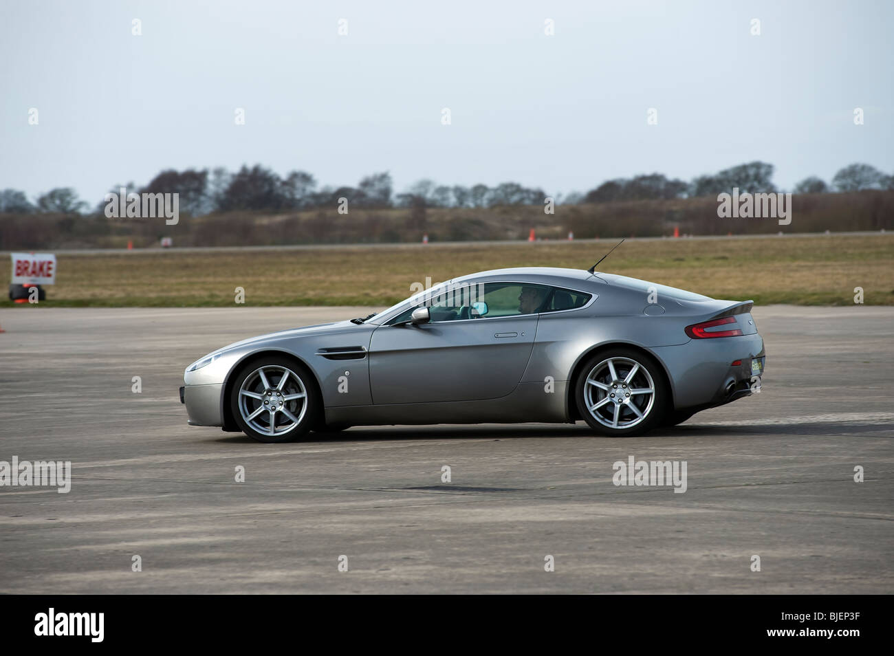 Aston Martin DB9, on a track driving experience UK Stock Photo