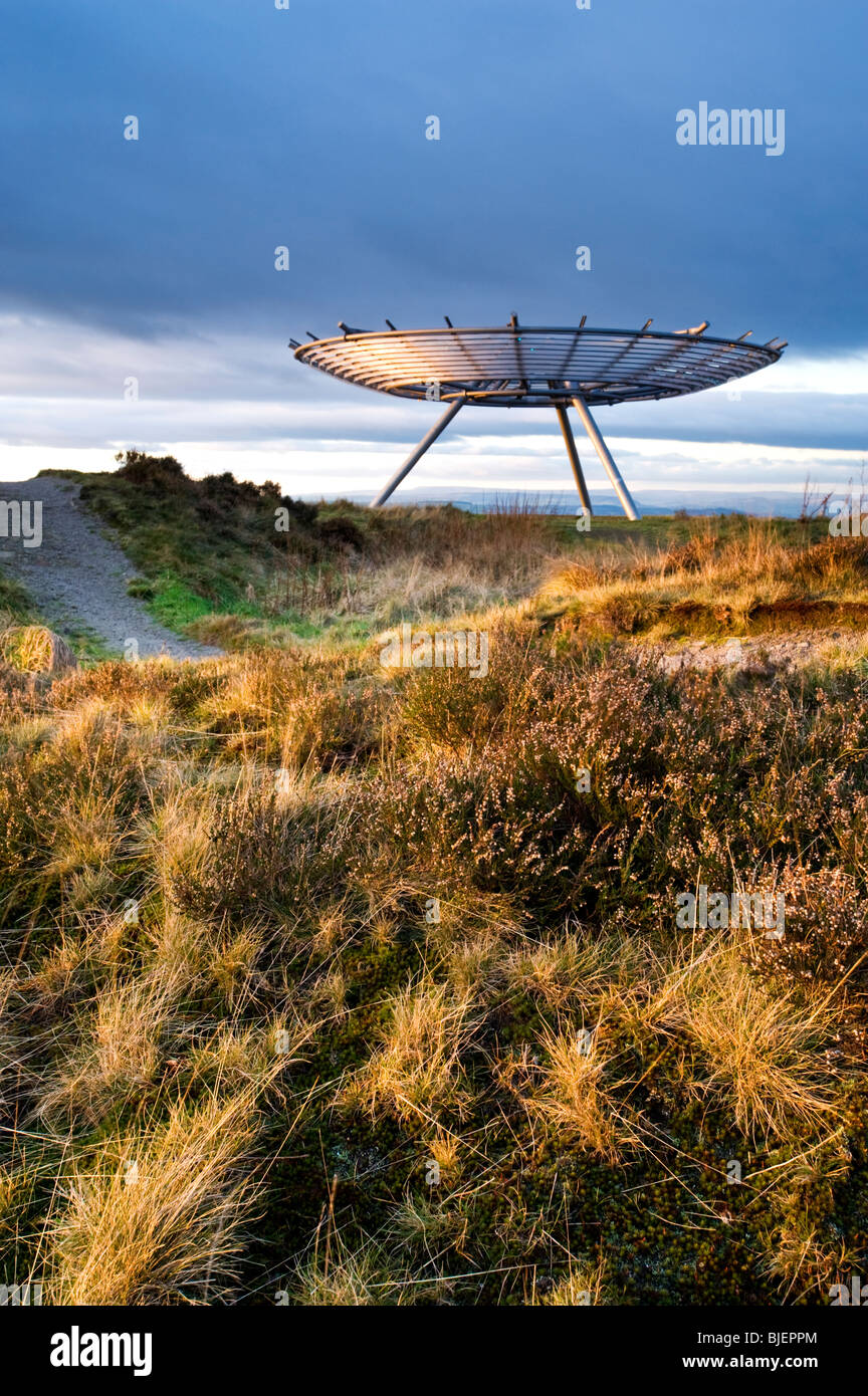 The Halo Panopticon, Top o' Slate, Near Rossendale, Lancashire, England, UK Stock Photo