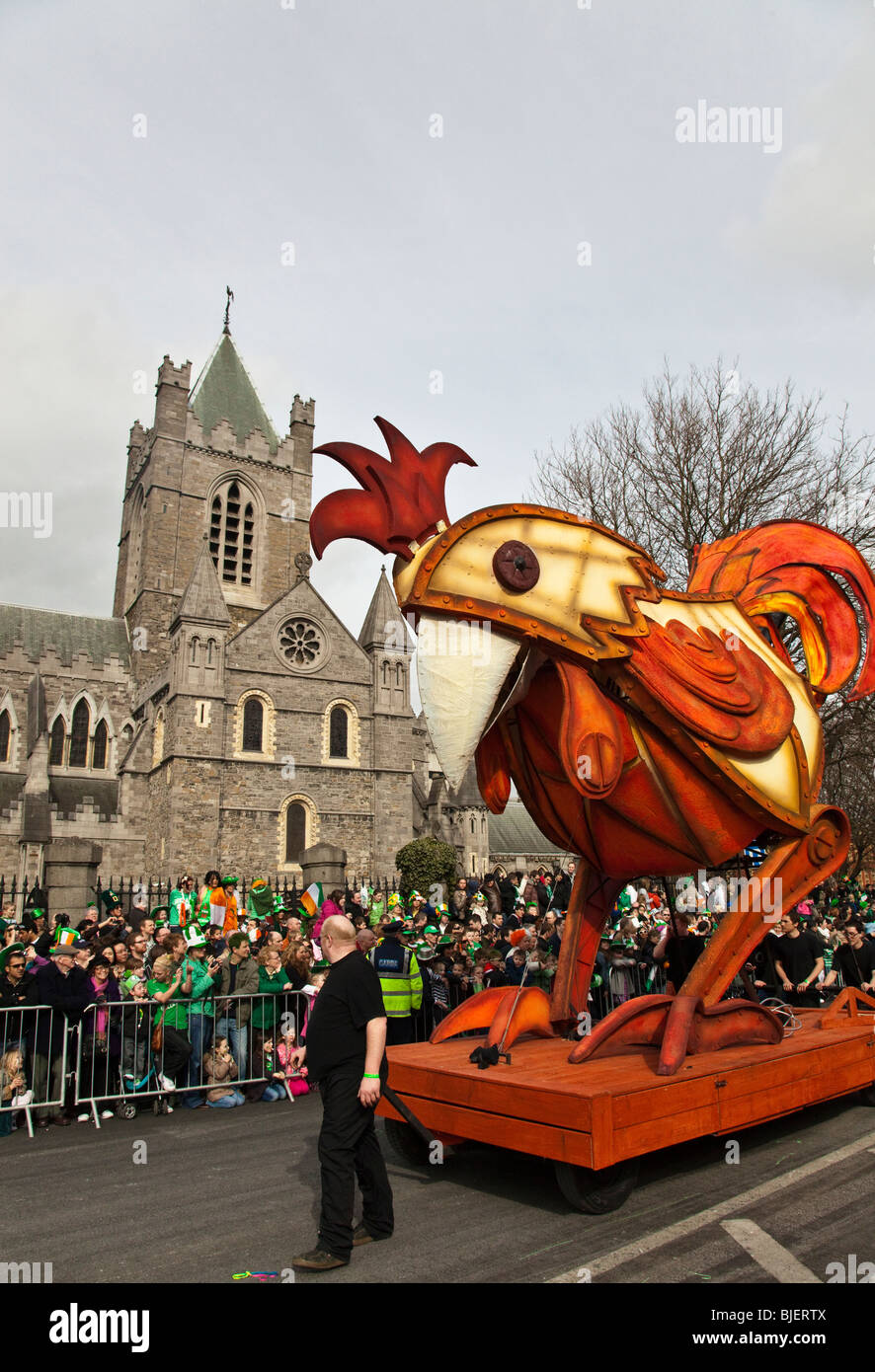 St. Patrick's Day parade. Dublin, Ireland. Stock Photo