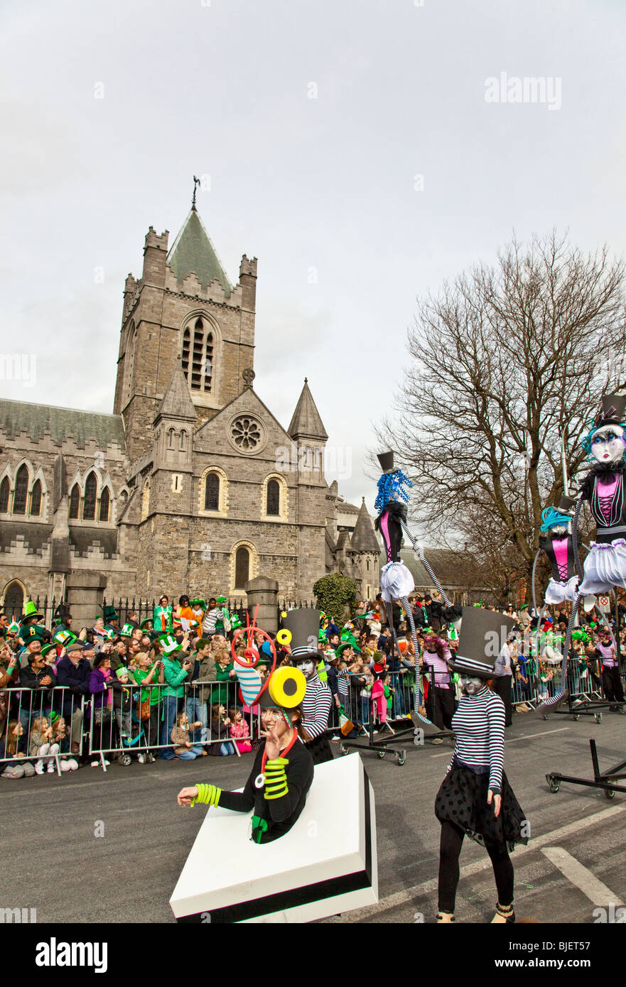 St. Patrick's Day parade. Dublin, Ireland. Stock Photo