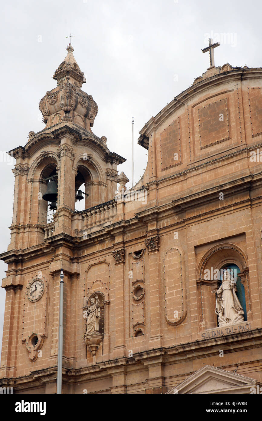 Church at Ta' Xbiex near Valetta Malta Mediterranean Europe Stock Photo