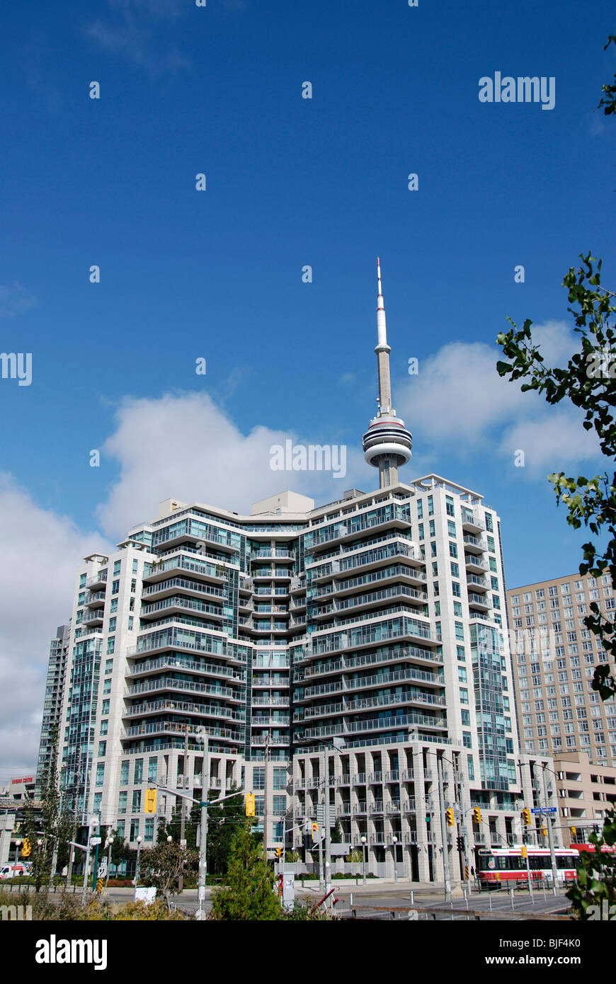 A new residential condominium development in downtown Toronto Stock Photo
