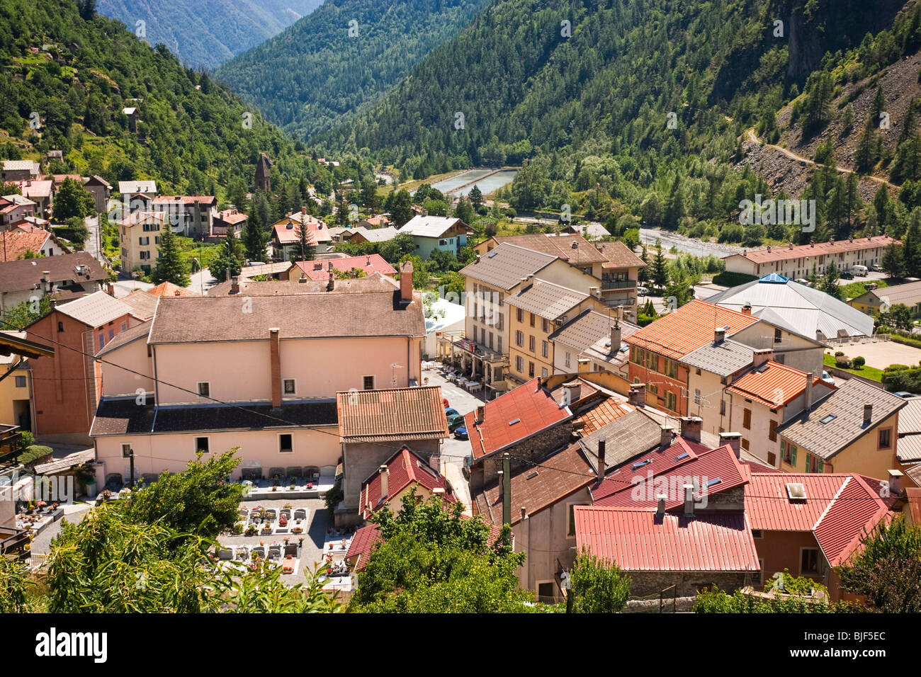 Isola in the Tinee Valley, Mercantour National Park, Parc National du Mercantor, Alpes Maritimes, France, Europe Stock Photo
