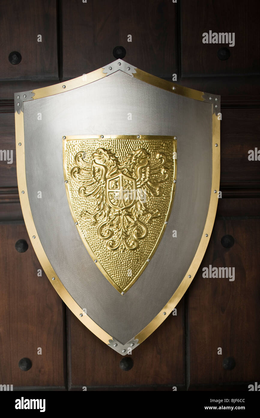 medieval shield Stock Photo