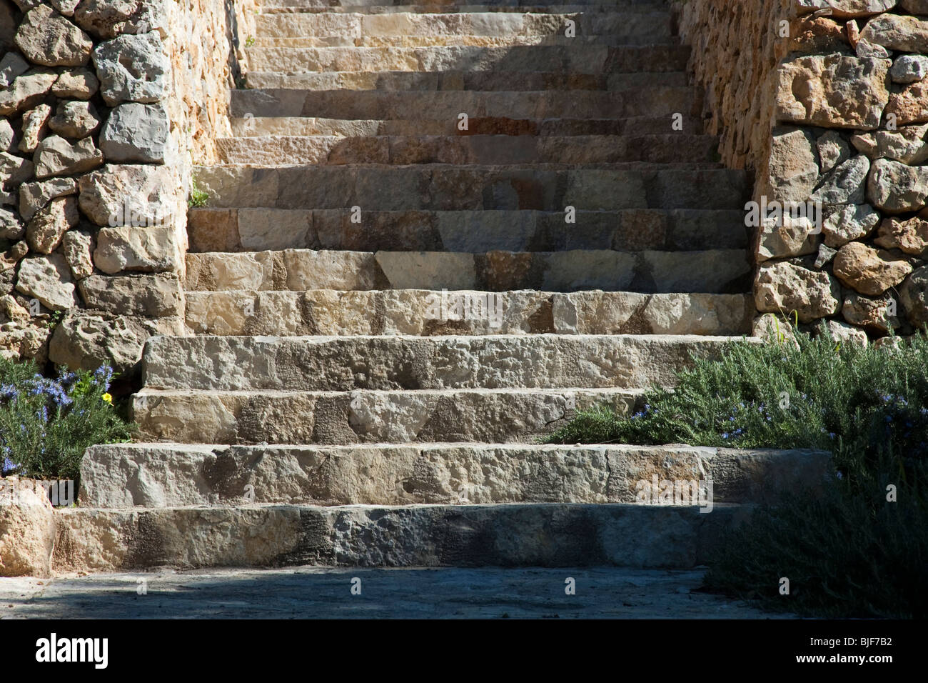 Treppe, Mallorca, Balearen, Spanien | stairs, Mallorca, Spain Stock Photo