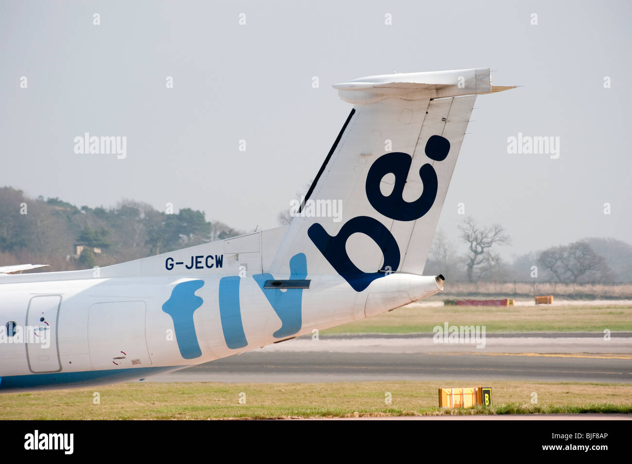 Flybe aircraft Bombardier DHC-8-402 www.flybe.com Stock Photo