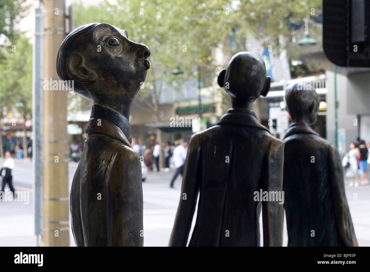 Street sculptures Melbourne, Victoria, Australia Stock Photo Alamy
