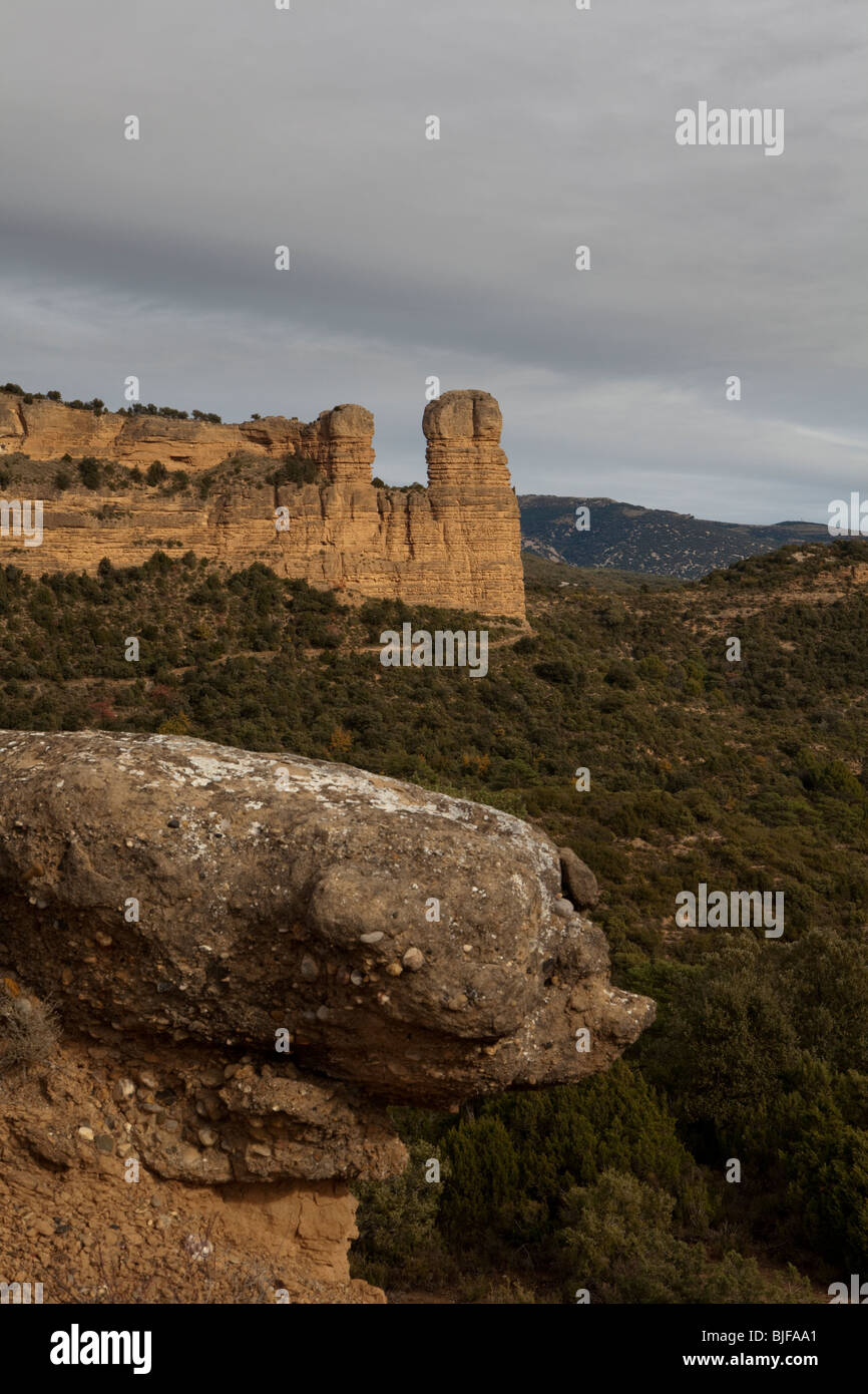 Huevo de Morrano, Sierra de Guara, Huesca, Spain Stock Photo