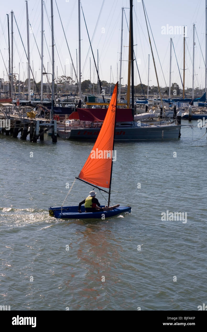 A sailing boat Williamstown,Melbourne, Australia Stock Photo Alamy