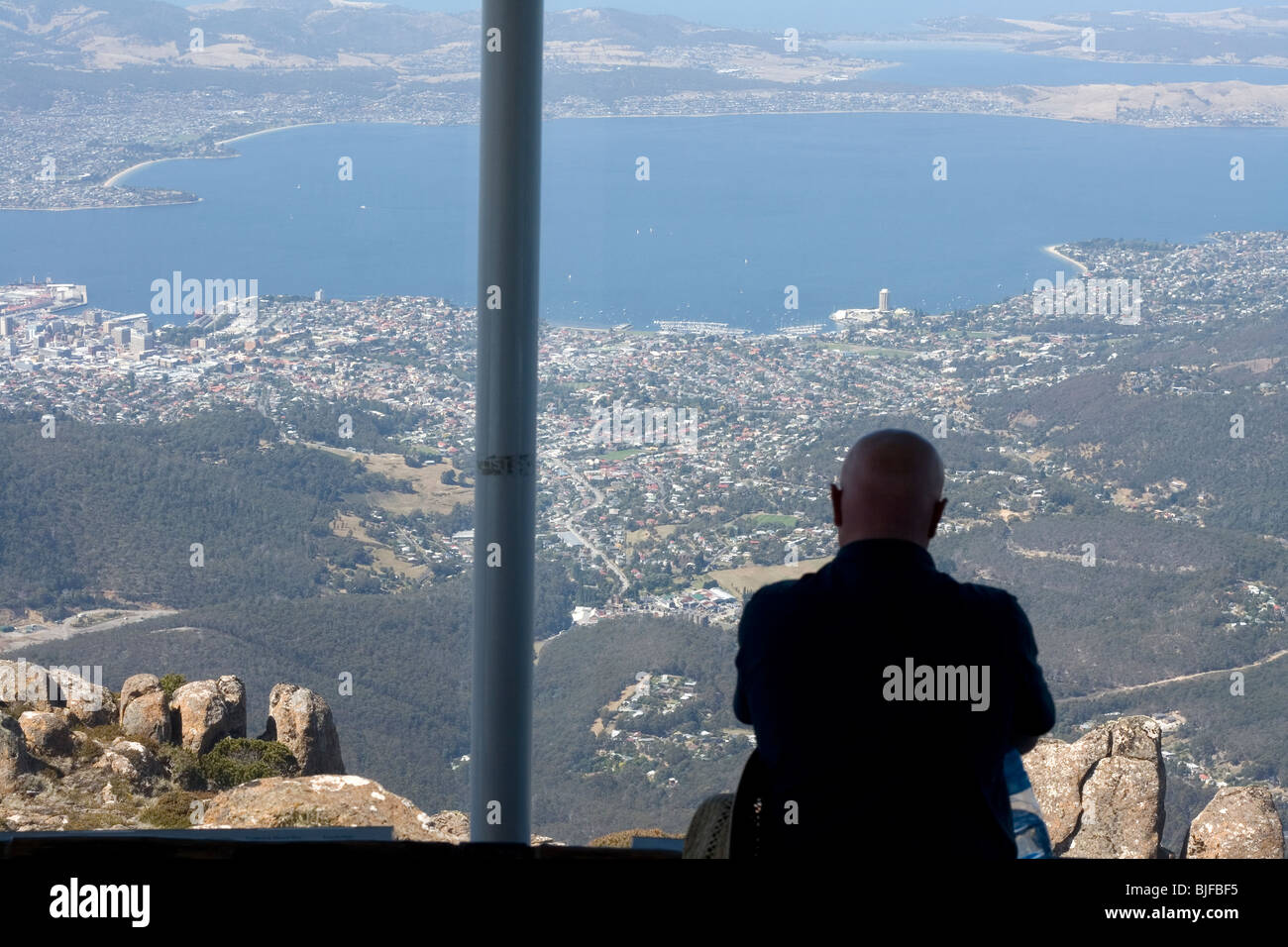 The view from Mount Wellington, Tasmania, Australia Stock Photo Alamy