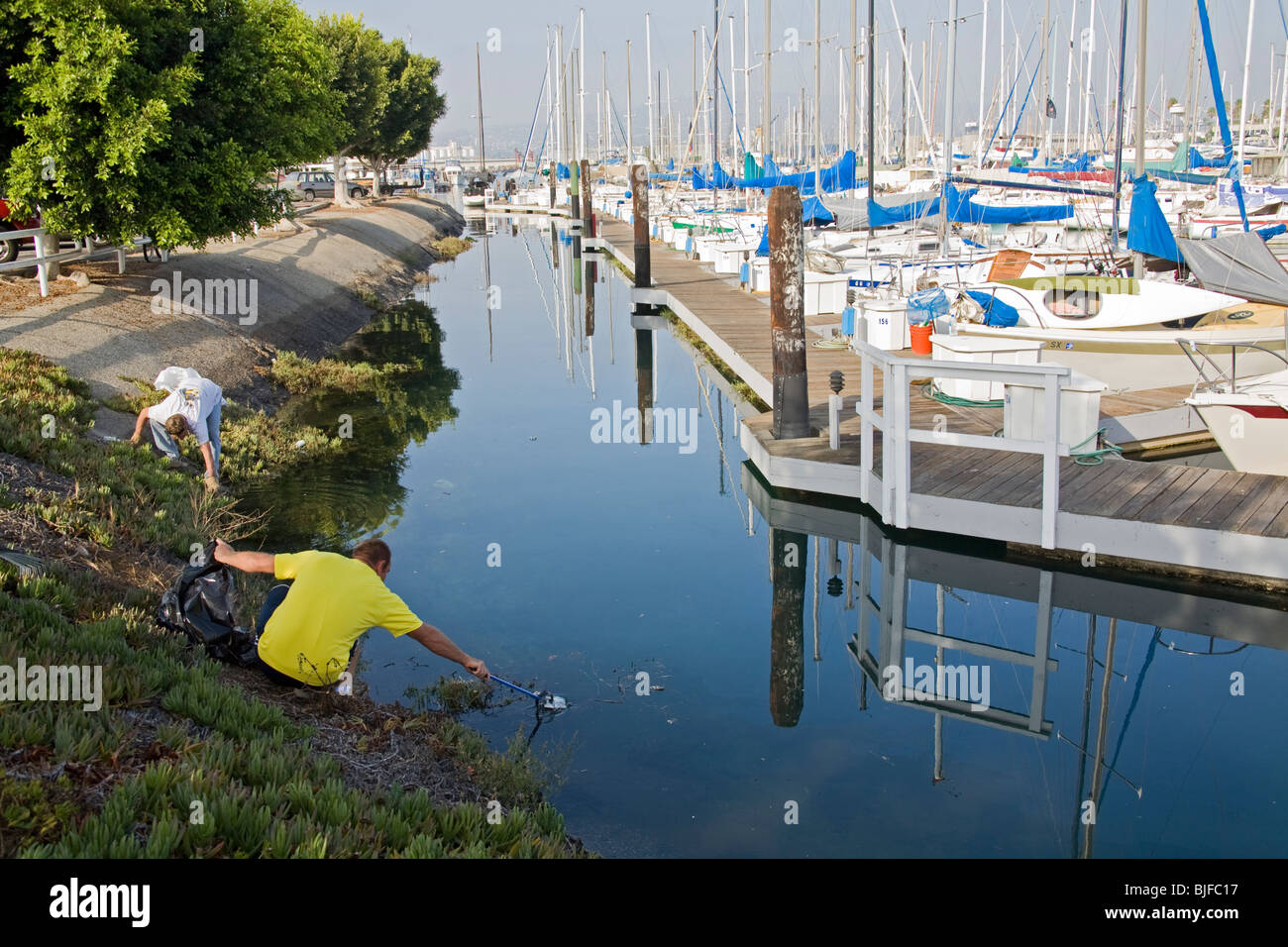 Cleaning up the Dominguez Channel at Wilmington Marinas. Coastal