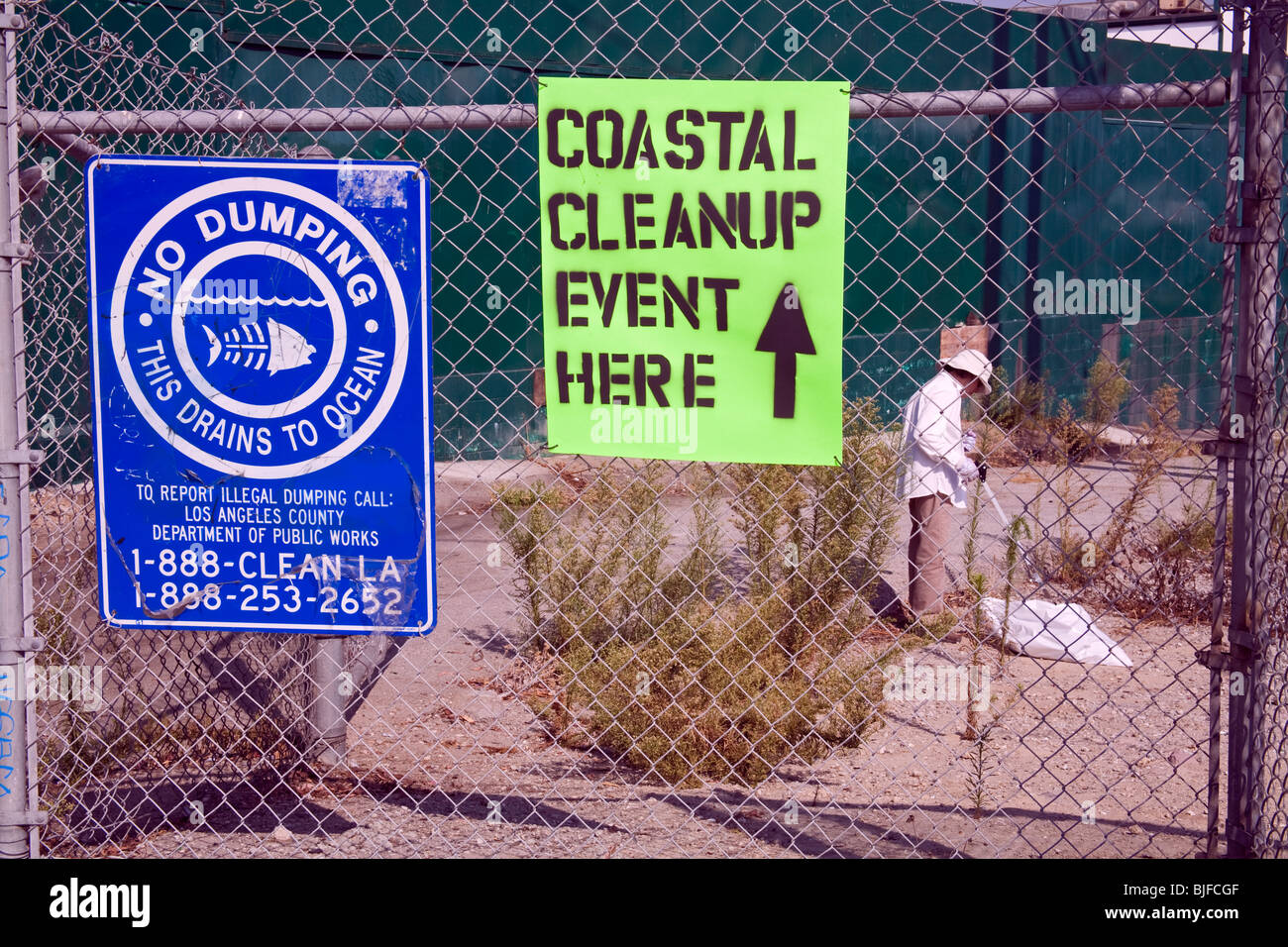 Cleaning up the Dominguez Channel, Coastal Cleanup Day, Los Angeles