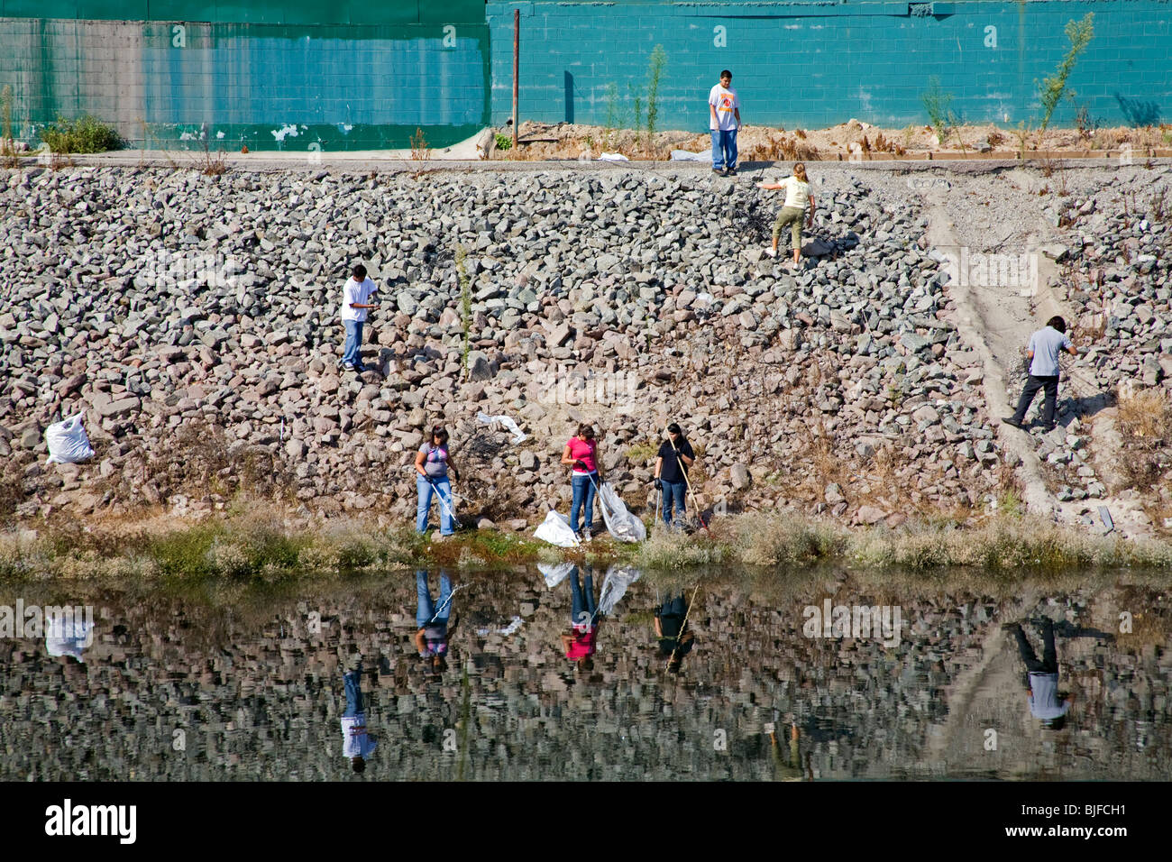 Cleaning up the Dominguez Channel, Coastal Cleanup Day, Los Angeles