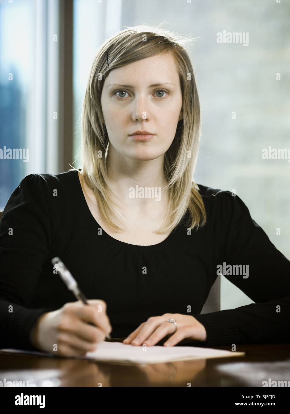woman-taking-notes-stock-photo-alamy