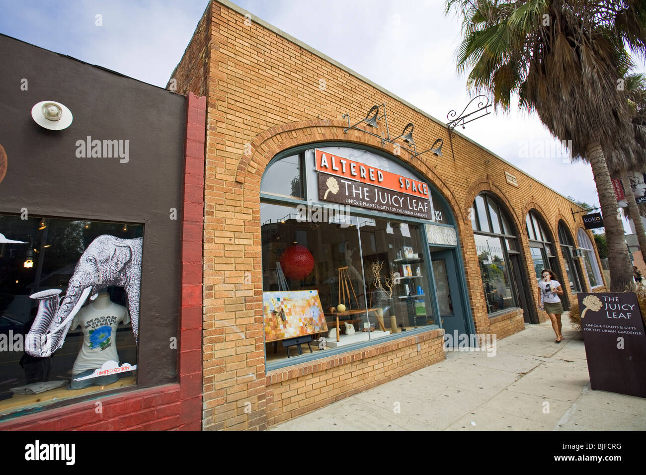 Abbot Kinney Blvd, Venice Beach, Los Angeles, California, USA Stock