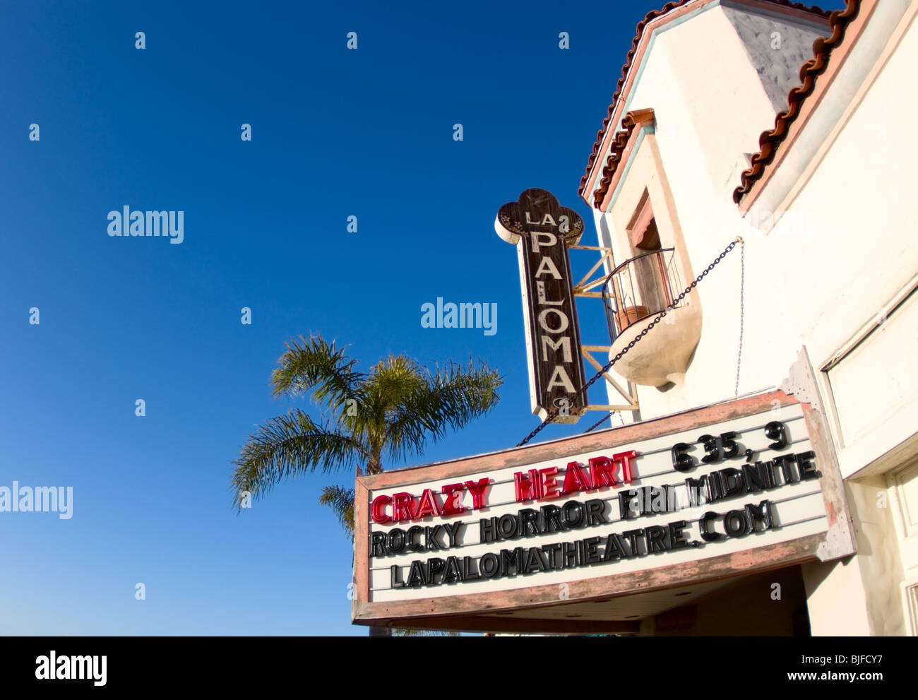 The La Paloma Theatre, built in 1929, in Encinitas, San Diego