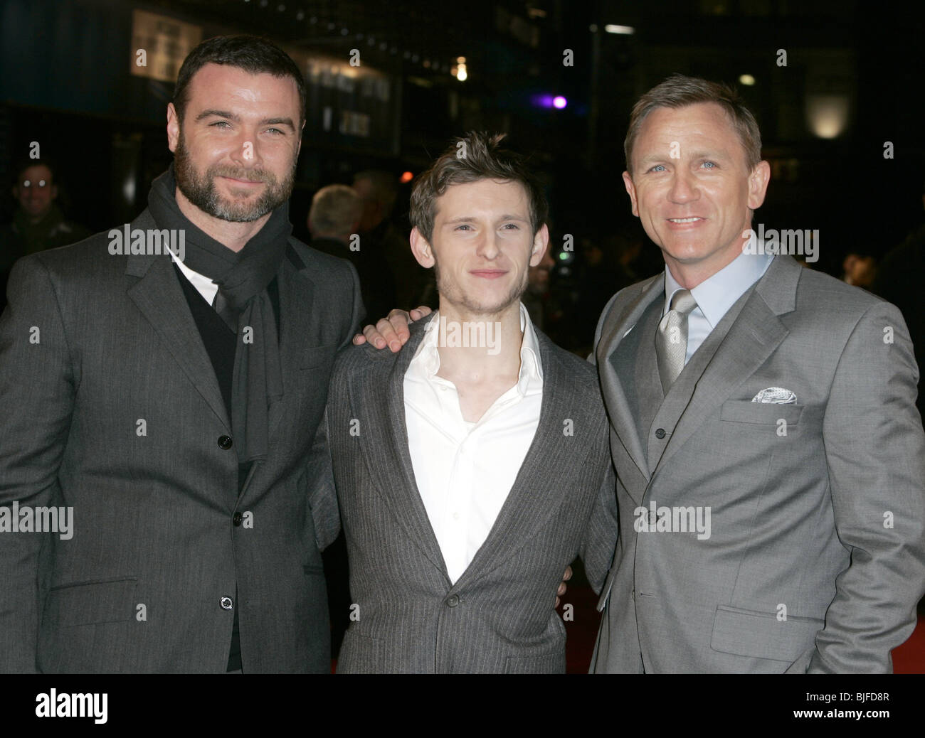 LIEV SCHREIBER JAMIE BELL & DANIEL CRAIG DEFIANCE FILM PREMIERE ODEON