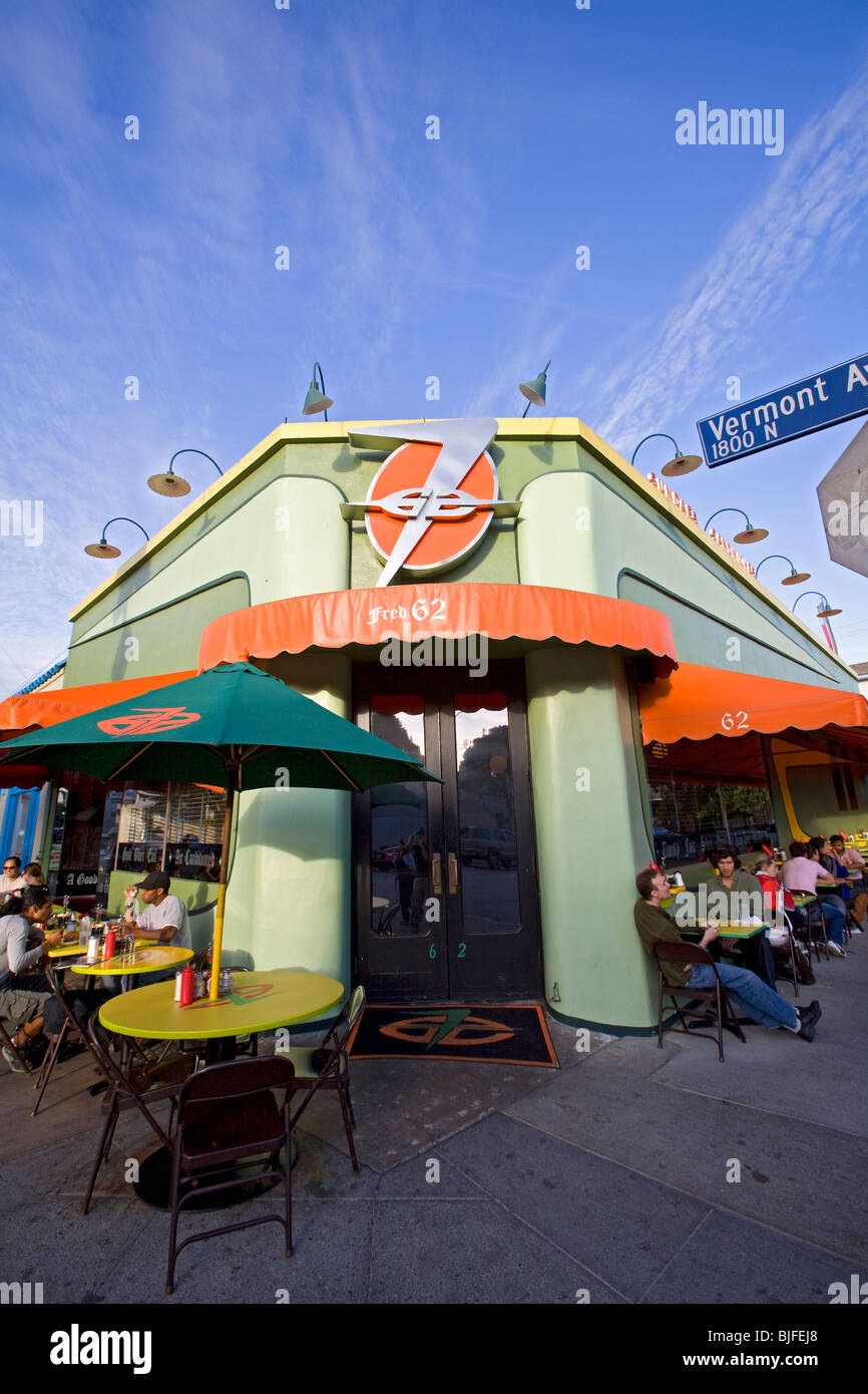 Fred 62, Vermont Ave, Los Feliz, Los Angeles, California, USA Stock