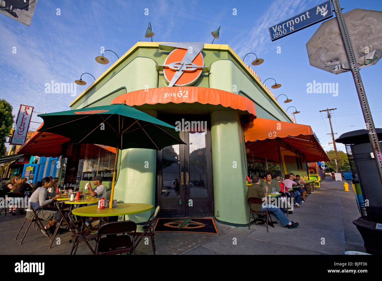Fred 62, Vermont Ave, Los Feliz, Los Angeles, California, USA Stock