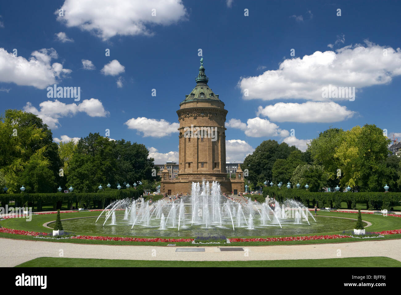Water tower in Mannheim, Germany Stock Photo - Alamy