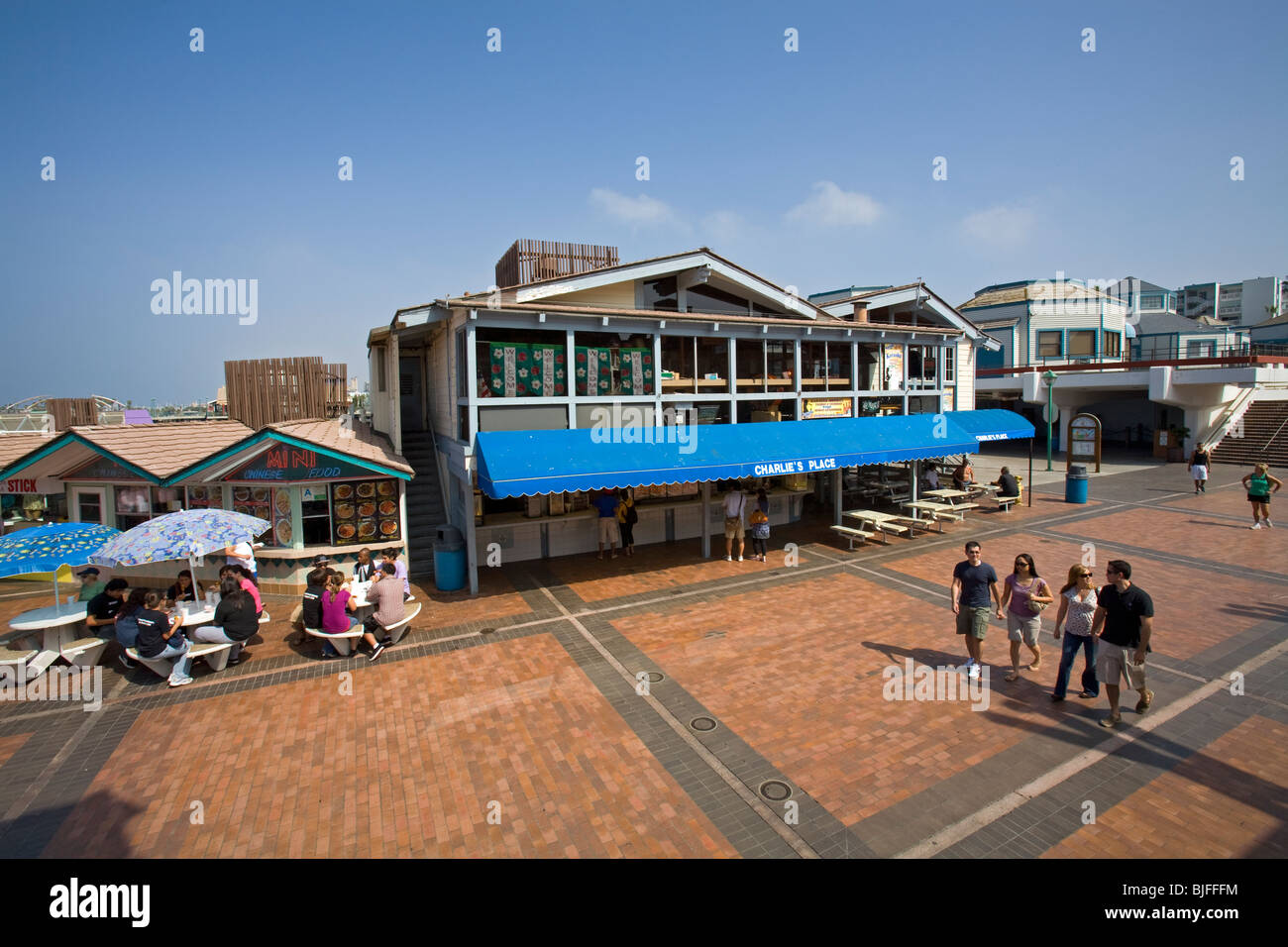 Redondo Beach Pier, South Bay, Los Angeles, California, USA Stock Photo