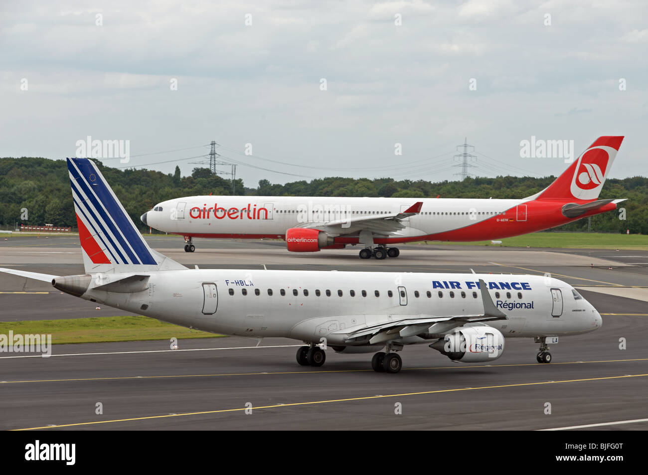 Air France Regional airliner, Dusseldorf, Germany. Stock Photo