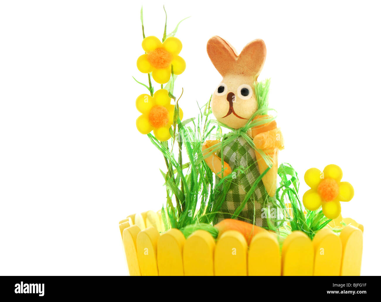 Bunny hare white background Cut Out Stock Images & Pictures - Alamy
