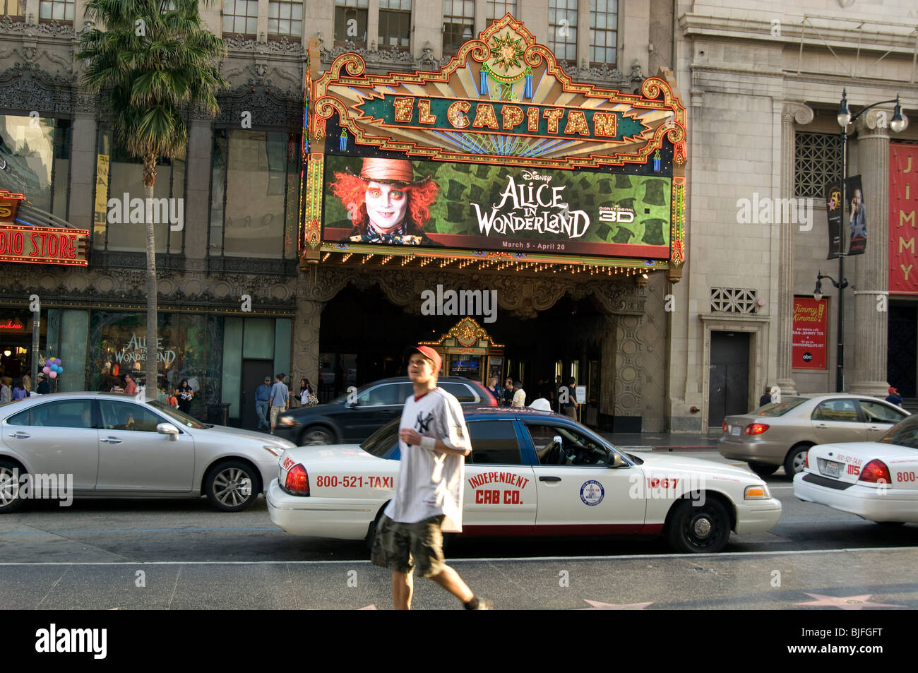 Hollywood Blvd. and El Capitan Theater Stock Photo Alamy
