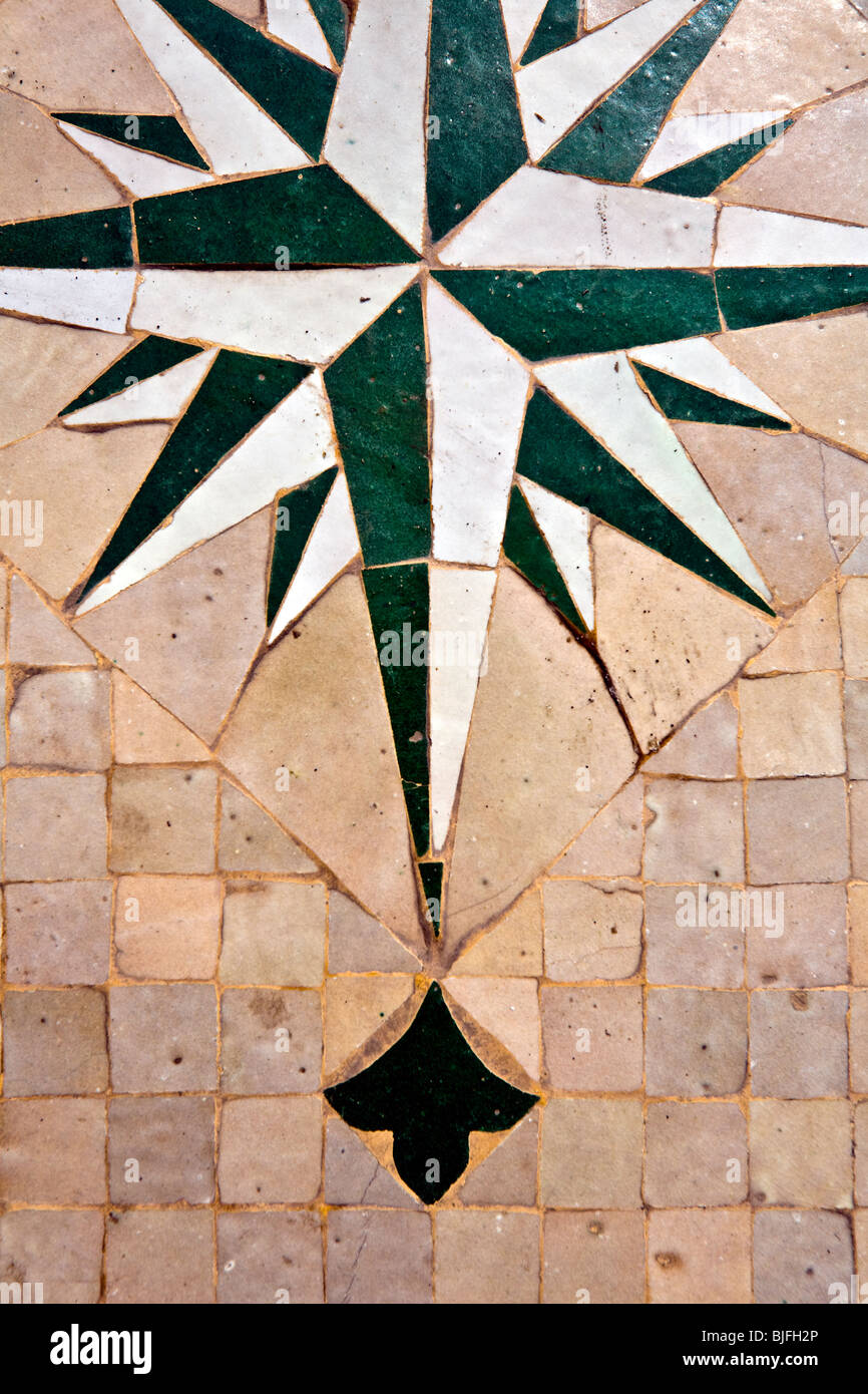 Western Pattern Tile Western Sahara, table, tile pattern Stock Photo - Alamy