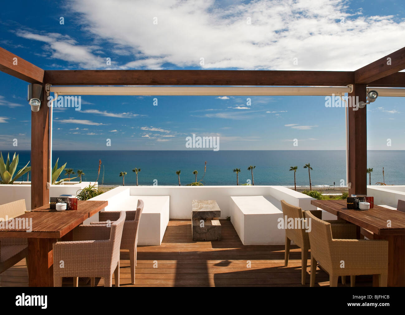 Mediterranean sea balcony hi-res stock photography and images - Alamy
