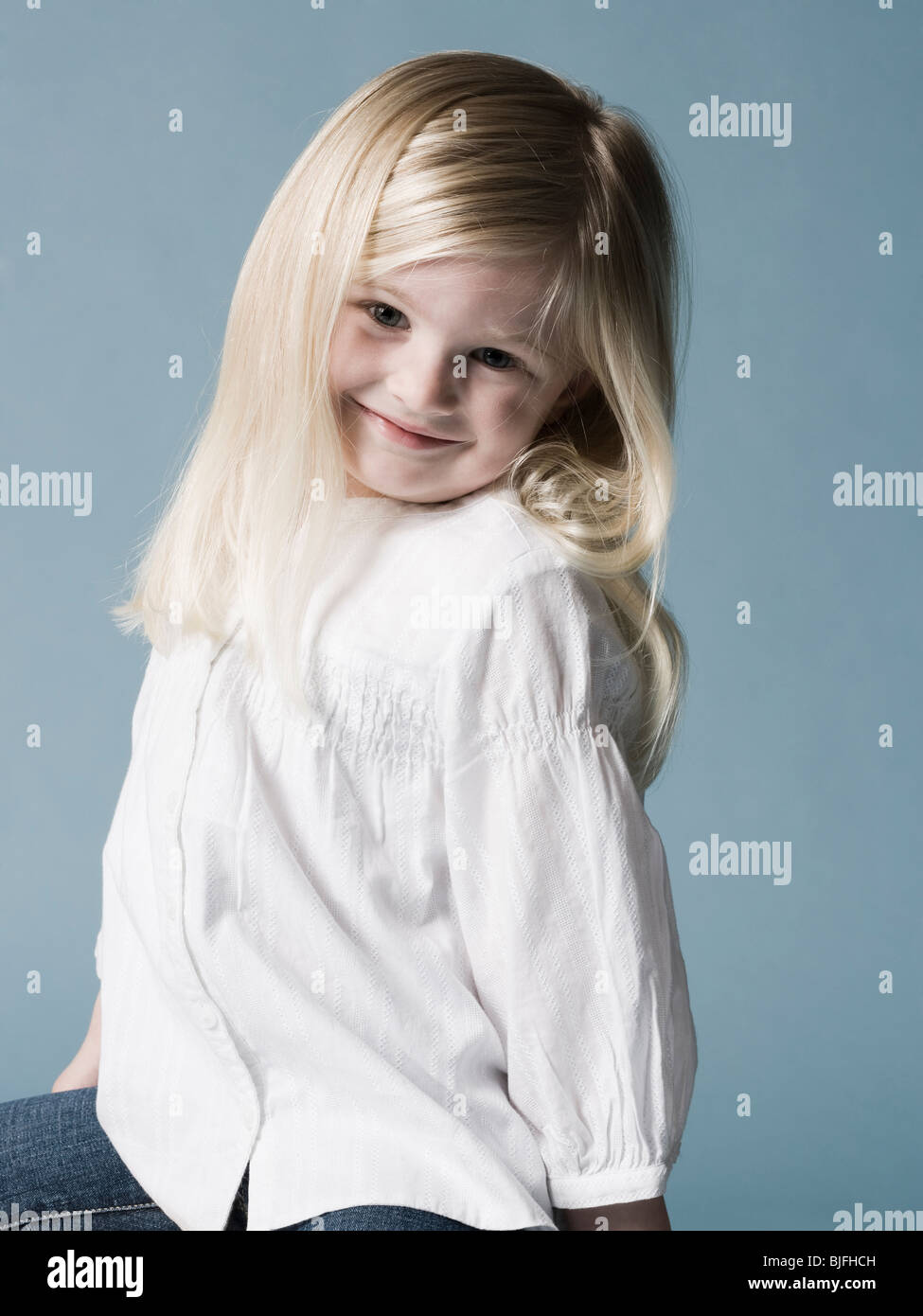 little girl looking at the camera Stock Photo - Alamy
