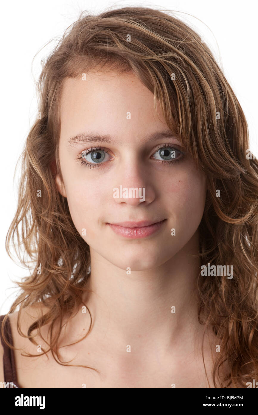 Portrait of a dreamy teenage girl Stock Photo