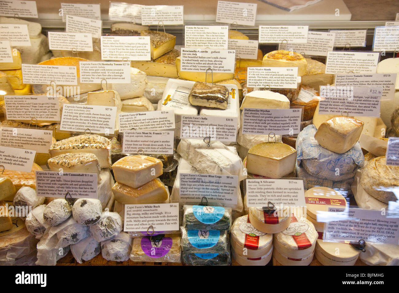 cheese store Williamsburg Brooklyn New York Stock Photo Alamy