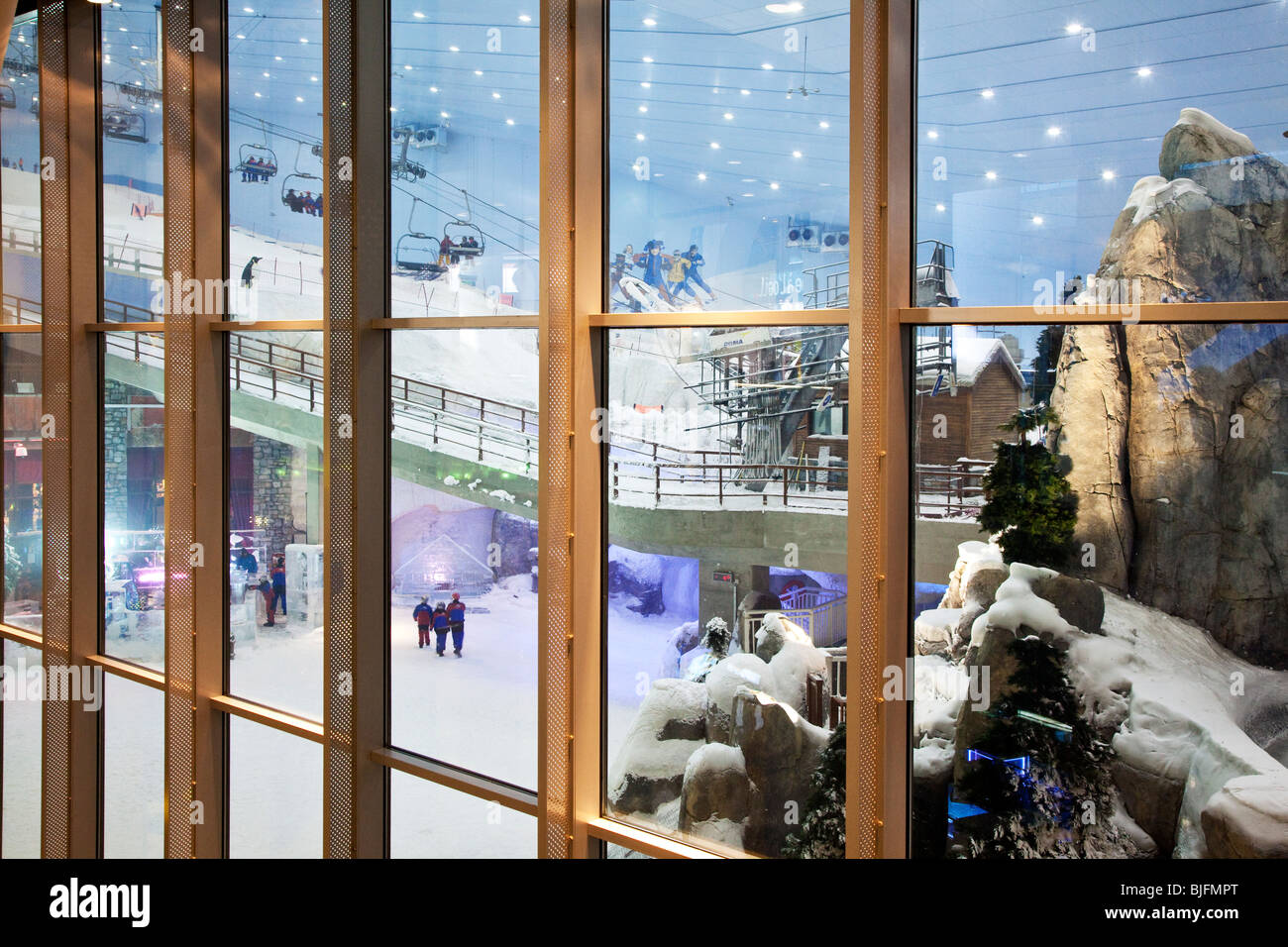 The ski slope inside the Emirates Mall, one of the largest shopping
