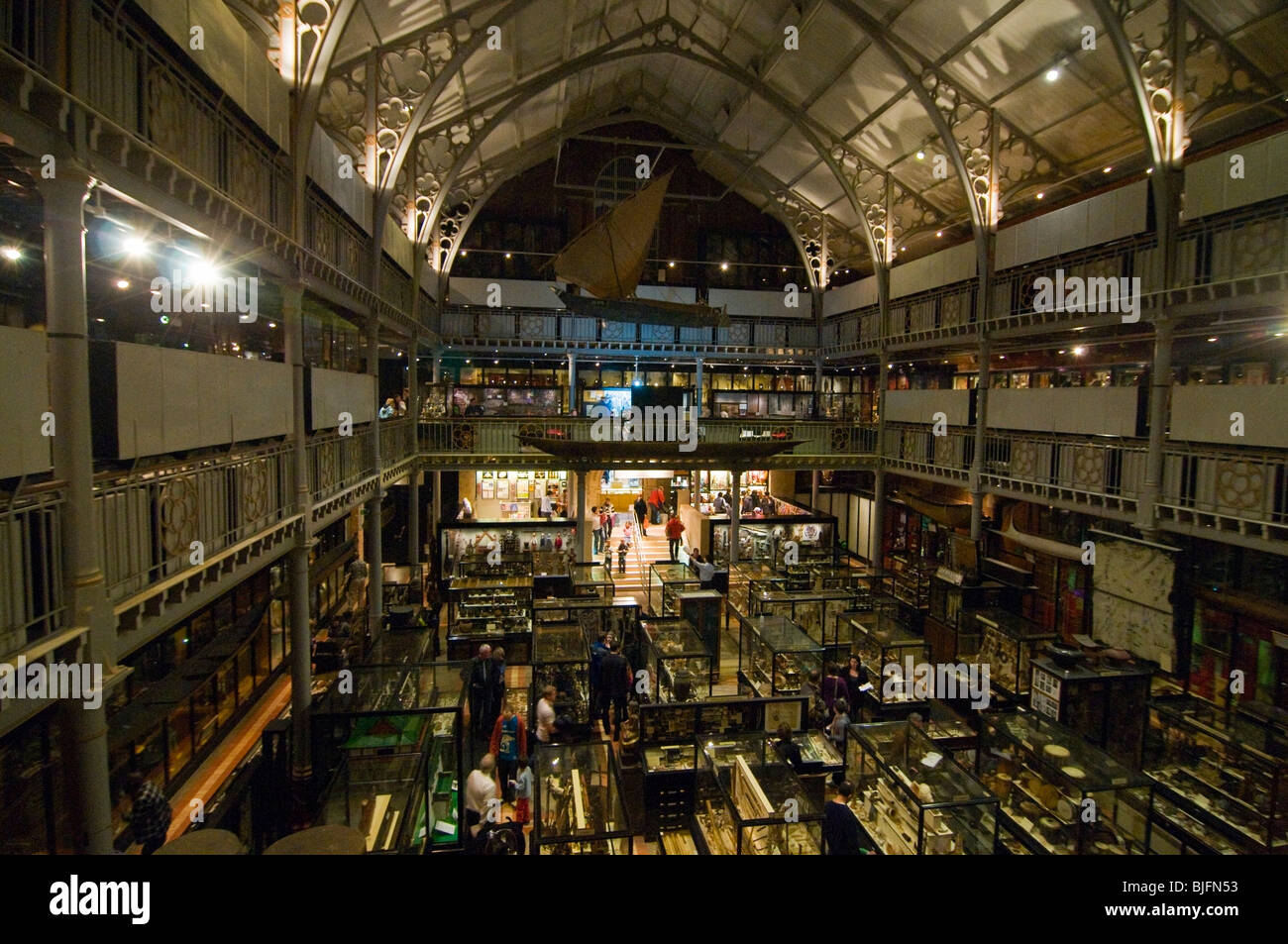 The interior of the Pitt Rivers Museum Oxford UK Stock Photo - Alamy