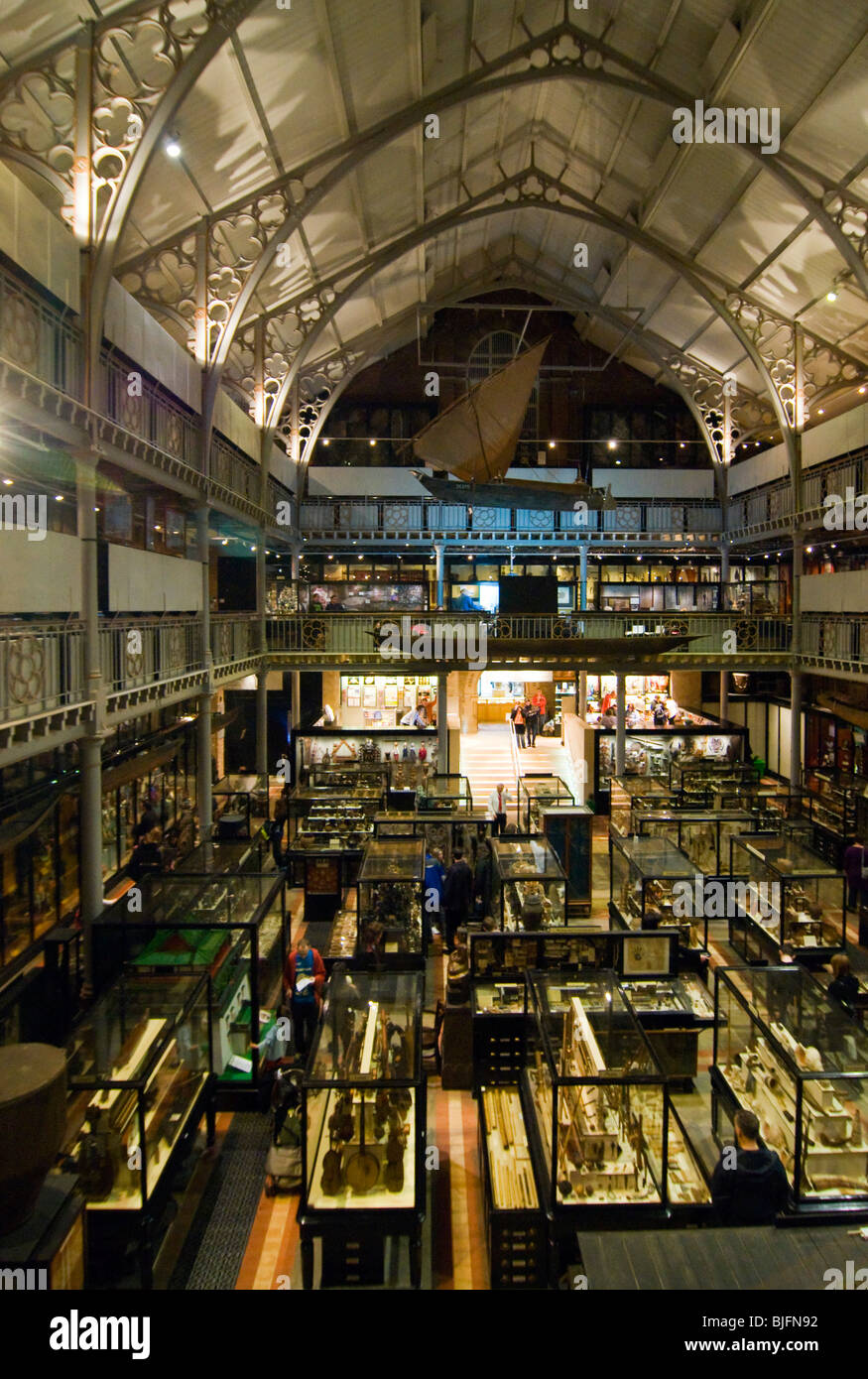 The interior of the Pitt Rivers Museum Oxford UK Stock Photo - Alamy